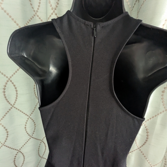 Solemio Los Angeles Black Dress W/ Plung Neckline - Small - Picture 5 of 9